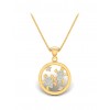 Fancy Turtle Gold Pendant with Stud